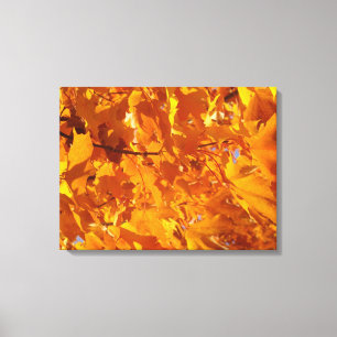 Golden Leaves Autumn canvas art prints Decorative