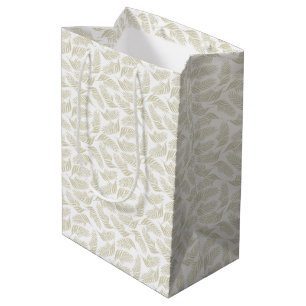 Golden leaves. Botany. Medium Gift Bag