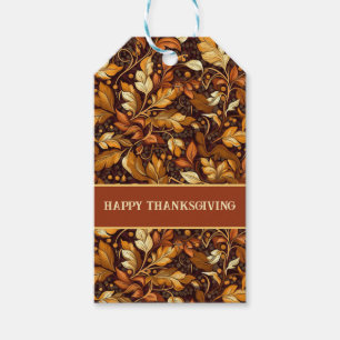 Golden Leaves Customisable Gift Tags