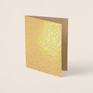 Golden Leaves Foil Card