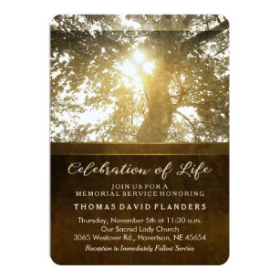 memorial service invitation