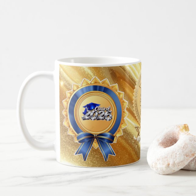 Golden Legacy" Graduation Mug – Class of 2026  (With Donut)