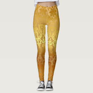 Golden leggings art style fashion girls