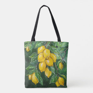 Golden Lemons on a Winter's Day by Alfred Fox Tote Bag