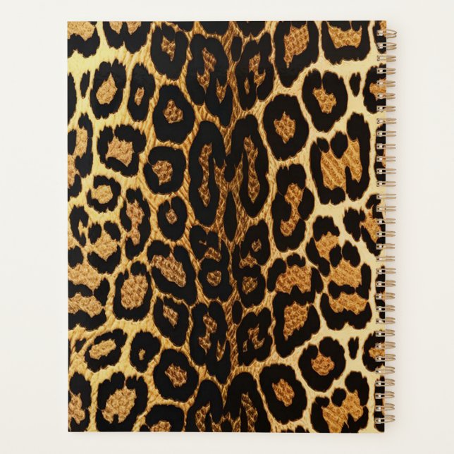 Golden Leopard Chic  🐆 Planner (Back)