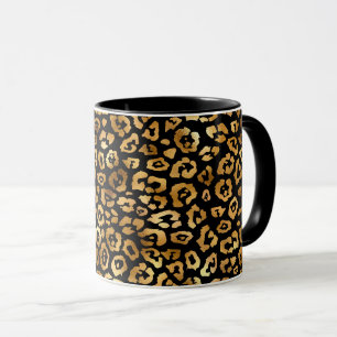 Golden Leopard Pattern Classy and Elegant Mug