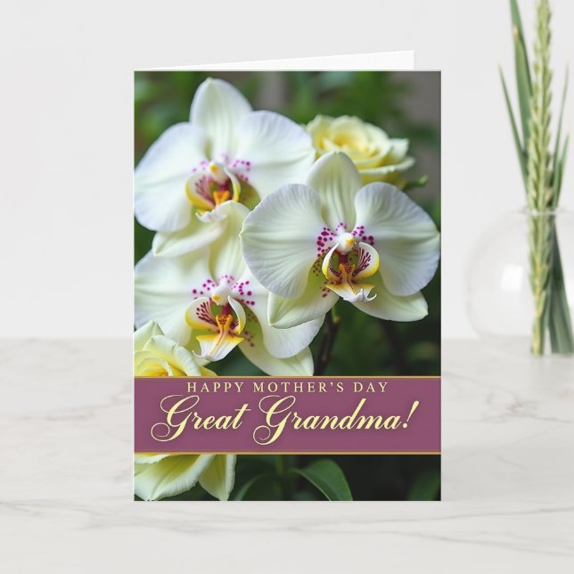 Golden Lettered Mothers Day Card (Front)
