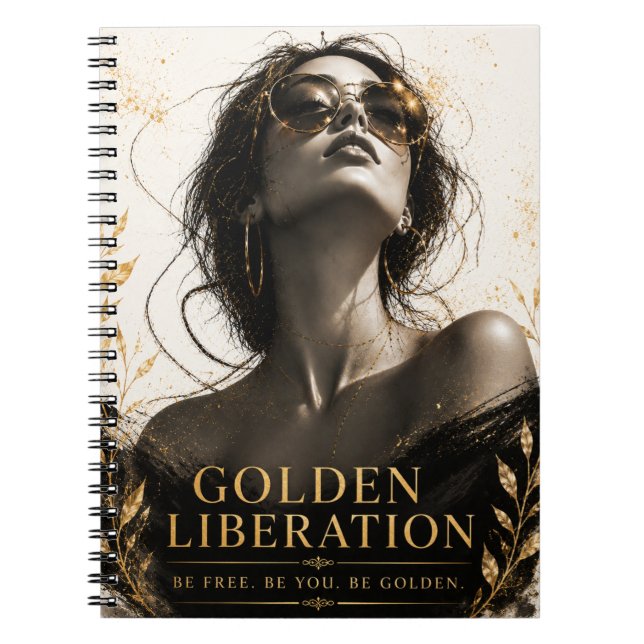 Golden Liberation | Empowered Women's Notebook (Front)