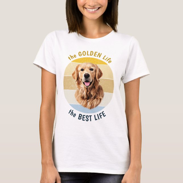Golden Life is the Best Life Retro T-Shirt (Front)
