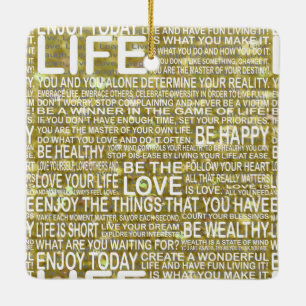 Golden Life Ornament