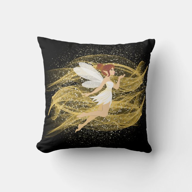 Golden Light Fairy Cushion (Front)
