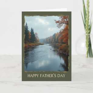 Golden Light Fathers Day Card
