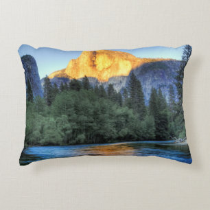 Golden Light on Half Dome Decorative Cushion