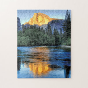 Golden Light on Half Dome Jigsaw Puzzle