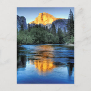 Golden Light on Half Dome Postcard