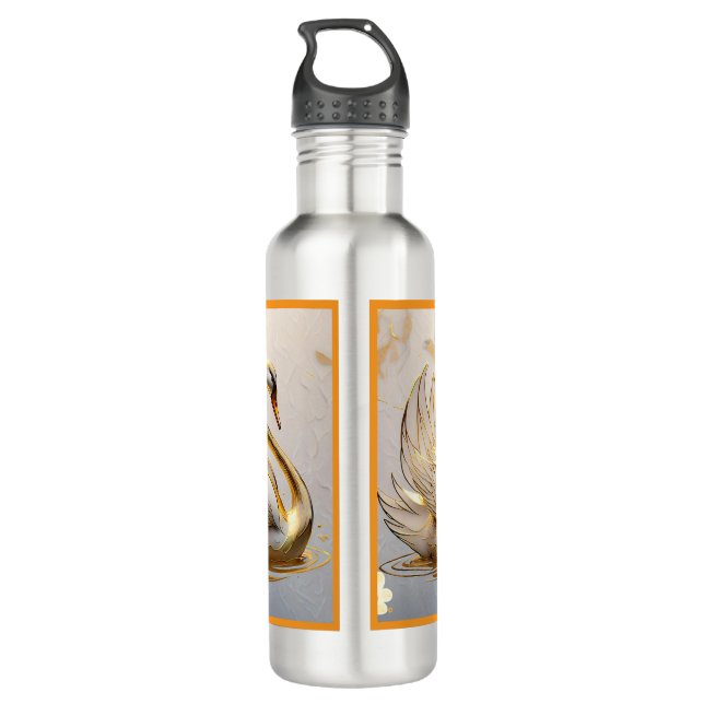 "Golden Light on Water" 710 Ml Water Bottle (Back)
