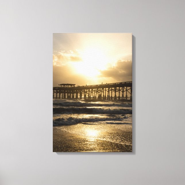 Golden Light Over Cocoa Canvas Print (Front)