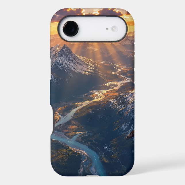 Golden Light Over the Alpine River001 (Back)