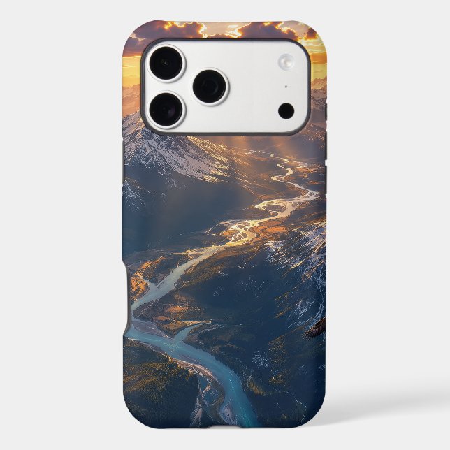 Golden Light Over the Alpine River001 (Back)