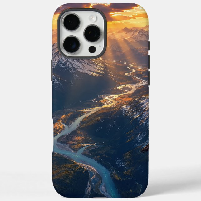 Golden Light Over the Alpine River001 Case-Mate iPhone Case (Back)