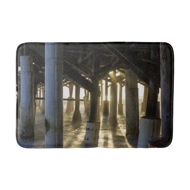 Golden Light Shines Through Bath Mat (Front)
