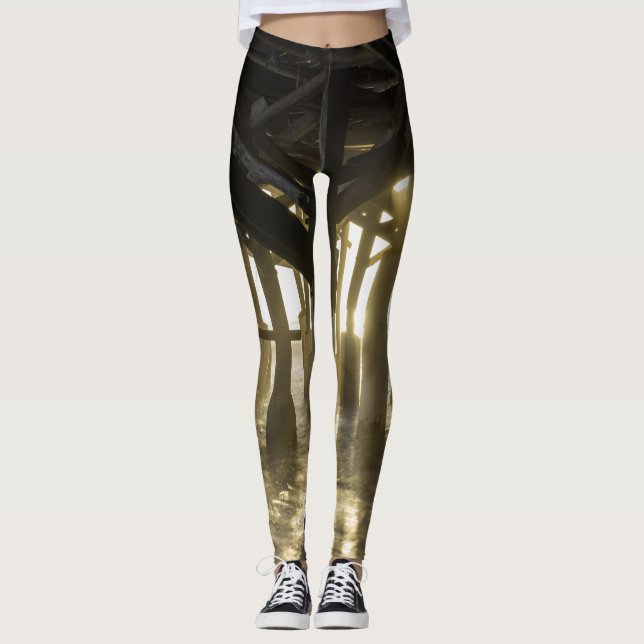 Golden Light Shines Through Leggings (Front)