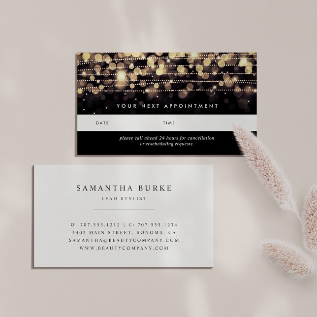 Golden Lights Appointment Cards (Creator Uploaded)