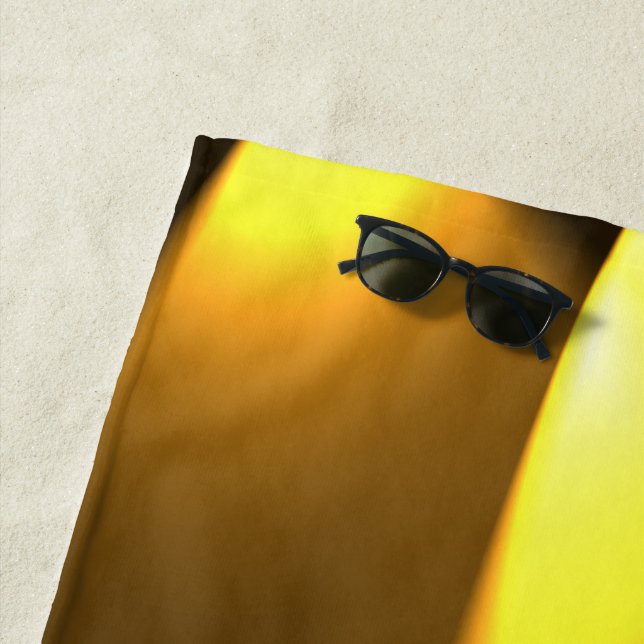 Golden Lights Beach Towel (In Situ)