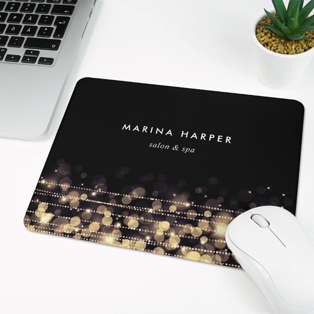 Golden Lights Personalised Mouse Mat (Creator Uploaded)