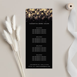 Golden Lights Pricing or Services Rack Card