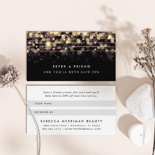 Golden Lights Referral Card