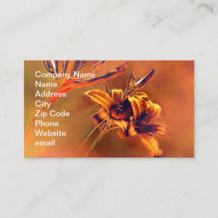 Golden Lilies Business Card
