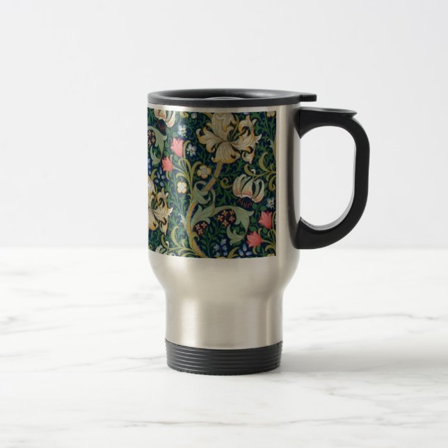 Golden Lilies Travel Mug (Right)