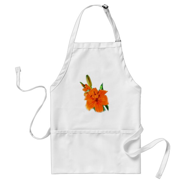 golden lily flowers standard apron (Front)