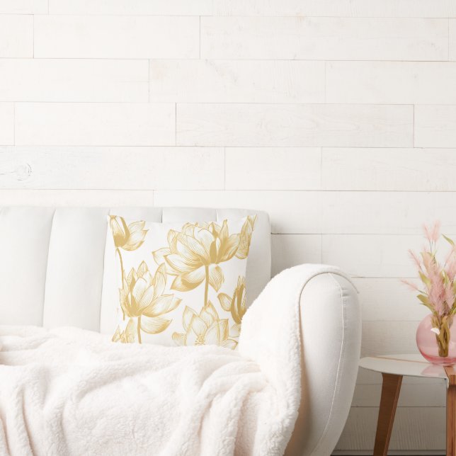 Golden Lily Personalised Cushion (Couch)