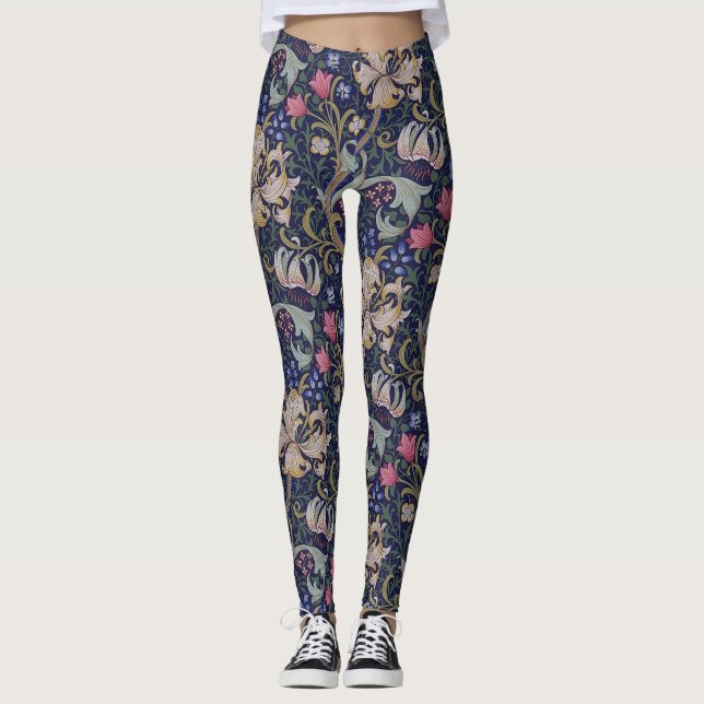 Golden Lily, William Morris Leggings (Front)