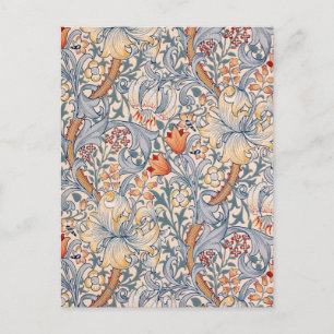 Golden Lily, William Morris Postcard