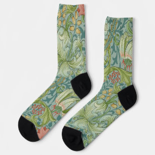 Golden Lily, William Morris Socks