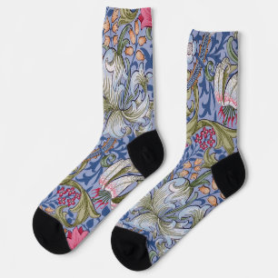 Golden Lily, William Morris Socks