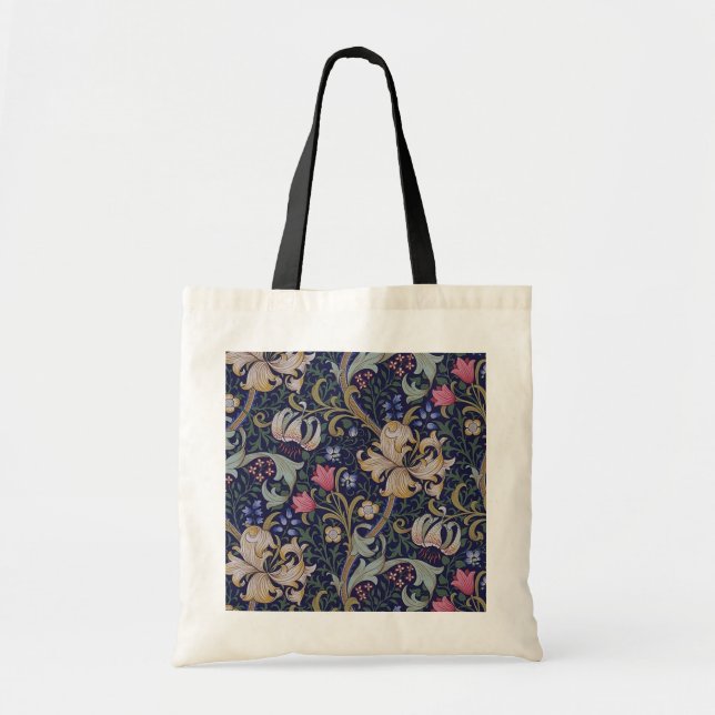 Golden Lily, William Morris Tote Bag (Front)