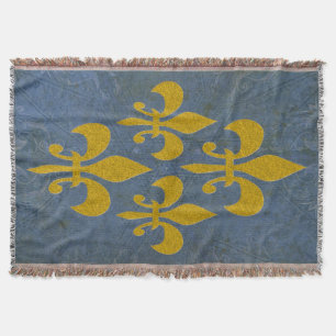Golden Lily + your background & idea Throw Blanket