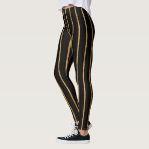 golden line cosmic colour star galaxy pattern blac leggings
