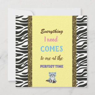 golden lines, Affirmation, racoon