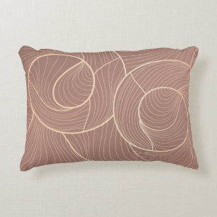 Golden lines pattern background. Luxury gold Line  Decorative Cushion
