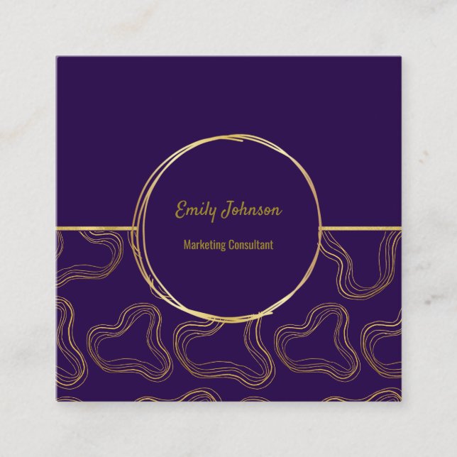 Golden Lines Style Solutions Business Card (Front)