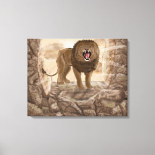 Golden Lion Canvas Print