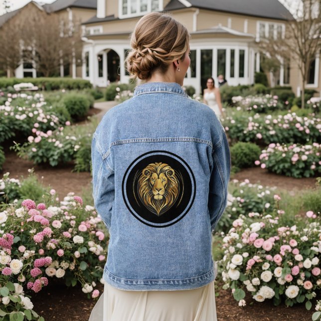 Golden lion denim jacket (Wedding Back)