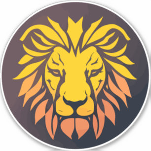 Golden Lion head emblem