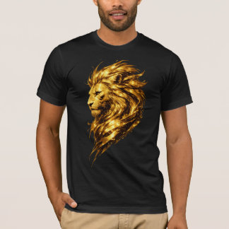 Golden Lion Legacy | Luxury Gold Lion T-Shirt