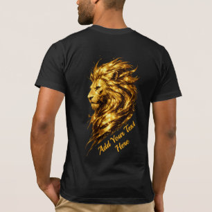 Golden Lion Legacy Personalised Luxury Gold Lion T-Shirt